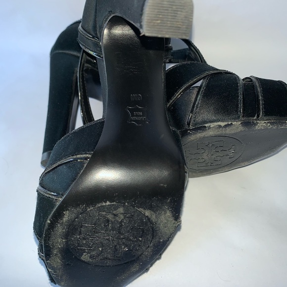 Tory Burch Brandy Satin High Heels - Picture 6 of 7